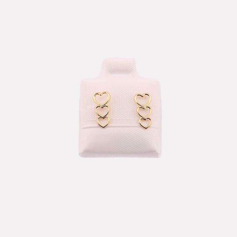 Broqueles Corazon Triple 10k 0.1g